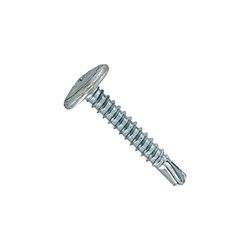 VYNEX 3101780198417 - Tornillos autotaladradora cabeza cilíndrica con base de acero galvanizado, 42 x 13 mm, 19 unidades, color gris, talla única