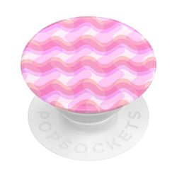 PopSockets: PopGrip - Supporto e Impugnatura per Telefoni Cellulari e Tablet con un Top Intercambiabile - Rosy Waves
