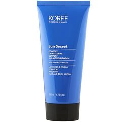Korff Sun Secret Latte Doposole Idratante e Restitutivo, con DNA-Safe Complex, Texture Fresca, Leggera e di Rapido Assorbimento, Comfort e Bellezza per la Pelle, Adatto a Tutti i Tipi di Pelle, 200ml