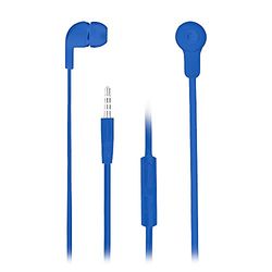 NGS CROSSSKIP Blue - Écouteurs Intra-Auriculaires, Écouteurs Filaires avec Microphone, Casque Stéréo avec Prise Jack 3,5mm et Bouton Multifonction, Bleu