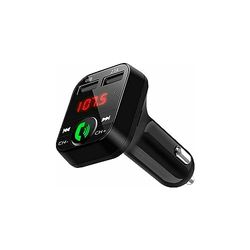 NK Transmetteur FM Bluetooth - Mains Libres, pour Voiture et Camion, Bluetooth Lecteur de Musique V5.0 + EDR, Adaptateur Radio Récepteur FM, Double Port USB 2,1A, Chargement Rapide. 2102, One Size