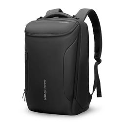 MARK RYDEN Mochila Impermeable para Hombres portátiles. Mochila Moderna para Viajes universitarios al Aire Libre con (Negro-Triple)