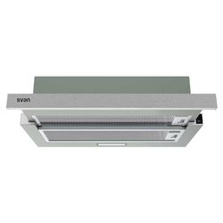 Svan Campana Extractora Telescópica 60cm Inox SCPE601CX. Potencia 116,5m3/h, Tiro Doble, 2 Velocidades, Control Manual, Filtro apto para Lavavajillas.