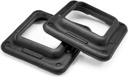 Yes4All TSMM - Riser aerobici regolabili per piattaforma stepper aerobica – Dimensioni del centro salute – Supporto fino a 136 kg (1 paio, nero)
