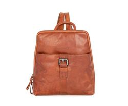 Spikes & Sparrow Mochila de piel Texas Brandy, marrón brandy, talla única, Casual