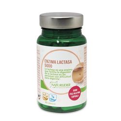 Naturlider - Enzima Lactasa 5000 FCC/ALU - Tolerasa - Facilita la Digestión de la Lactosa - 60 Cápsulas