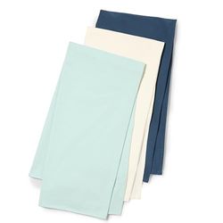 Amazon Essentials x Sofia Grainge Lot Langes pour Emmaillotage 107 x 107 cm Mixte Bébé, Lot de 3, Bleu Marine/Ivoire/Vert Pâle, Taille unique