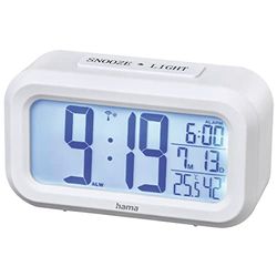 Hama Horloge numérique RC 660, plastique, blanc, M