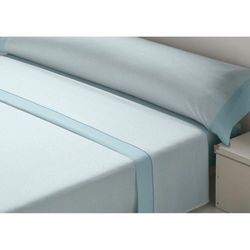 D'Or Beddengoedset, jasmijn, blauw, 120 cm, flanel