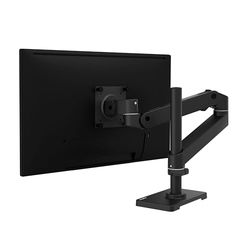 Ergotron Bras de Moniteur LX Pro Premium amélioré, Support de Bureau Simple pour Moniteur – Convient aux écrans d'ordinateur Ultra Larges incurvés Plats jusqu'à 34", 4 à 10 kg, VESA 75 x 75 mm ou 100