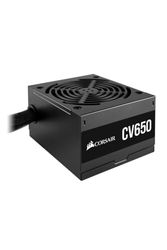 Corsair CV650 80 PLUS Bronze Non Modulaire ATX 650 Watts Alimentation (Pleine Puissance Continue, Ventilateur Thermorégulé de 120 mm, Format Compact, Gainage et Boîtier Noirs) EU - Noir