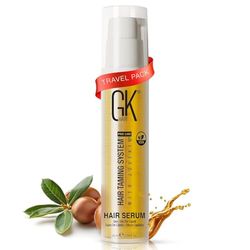 GK HAIR Global Keratin Organic Argan Hair Oil (10ml/0.34 Fl Oz) Siero per lo styling dei capelli per il controllo dell'effetto crespo Danno secco Riparazione dei capelli Levigante