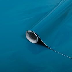 d-c-fix Pellicola Adesiva per mobili tinta unita lucida blu PVC plastica vinile impermeabile decorativa per cucina, armadio, porta carta rivestimento 45 x 200 cm