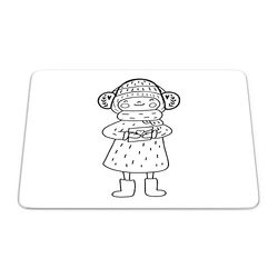 Bonamaison, Rectangle Pop Art Digital Printed Mouse Pad, Non-Slip Base, for Office and Home, Size: 22 x 18 cm