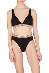 Emporio Armani Women's Icon Logoband Thong Mutandine Perizoma, Black, XL da Donna