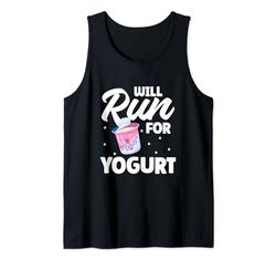 Correrà Per Lo Yogurt - Divertente Detto Yogurt Canotta