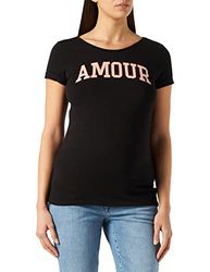 Supermom Amour T-shirt met korte mouwen voor dames, zwart, 32