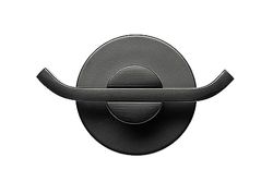 Croydex Metra Flexi-Fix - Gancho doble para bata, color negro mate