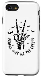 La gente mi dà i brividi divertente Halloween introverso Custodia per iPhone SE (2020) / 7 / 8