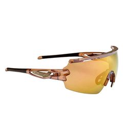 SWISSEYE Signal Lunettes de sport avec protection 100% UVA, UVB et UVC, zone nasale réglable et extrémités des branches caoutchoutées TR90 sans éclats avec étui inclus Marron/noir