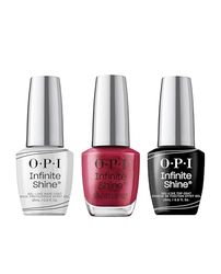 OPI Infinite Shine Long-wear Nail Polish, Gel-Like Nail Varnish with no UV lamp needed, 3-Step System for up to 11 days of colour, Base Coat & Nail Polish & Top Coat, I’m Not Really a Waitress, 3x15ml