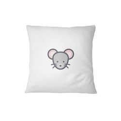 Bona Basics, Funda de cojín Decorativa, decoración del hogar, para sofá, cafetería, Tamaño: 60x60 cm, Color: Blanco