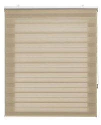 Blindecor Tablier de fenêtre Store Enrouleur Jour et Nuit Double épaisseur Beige 105 x 180 cm Dimensions du Tissu 97 x 175 cm