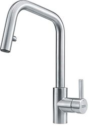 Franke KUBUS Pull-Out Spray - Rubinetto per lavello, 115.0529.207 in acciaio INOX