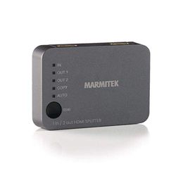 Duplificador HDMI 4K60 - Marmitek Split 312 UHD - HDMI Splitter 1 entrada 2 saídas - Ultra HD - 4K60 - Divisor HDMI - 3840 x 2160 60Hz - HDCP 2.2 - Interruptor EDID - Amplificador incorporado