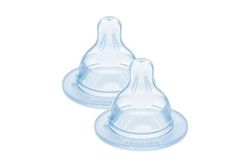 MAM Tetina 0, Flujo Extra Lento, Recién Nacidos, Apto para todos los Biberones MAM, de Silicona SkinSoftTM Silicone de Fácil Aceptación, Ideal para Combinar con Lactancia Materna, Pack de 2 uds