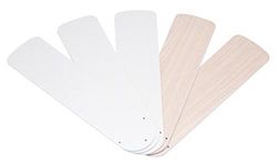 Westinghouse Lighting 52" White Bleached Oak Replacement Fan Blades, 7741600 5 Pack (3 Pack)