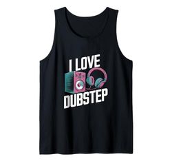 I Love Dubstep - Cuffie con altoparlante musicale Canotta