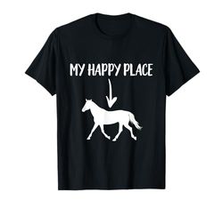 Cavallo Il Mio Posto Felice Equitazione Equitazione Maglietta