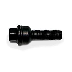 H&R B1454807A Wheel Bolt Round-Head with Movable Cone R14 M14x1.50-Length 48mm-Black (e.g. Compatible with Audi Q3, Q5)