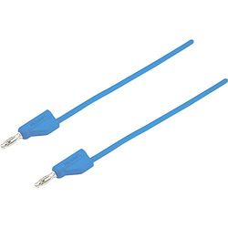 VOLTCRAFT MSB-300 meetkabel [lamellenstekker 4 mm - lamellenstekker 4 mm] 1,50 m blauw 1 st.