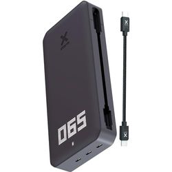 Xtorm Powerbank Titan pro 60W, 24.000 mAh, XB401, USB-C PD Snelladen, led indicator, compatibel met smartphone tablet en laptop, XB4 Series, Inclusief Magnetische USB-kabel, Duurzaam Materiaal, Grijs
