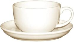 Olympia Ivory Cappuccino Saucers Porcelain for Better Experience Pack of 12