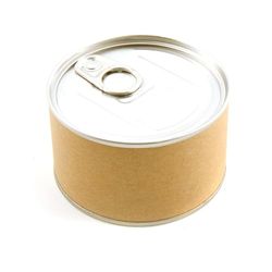 Draeger Paris 1886 Toga by - Caixa de presente para decoração, metal e kraft, design de caixa de conserva, fundo removível, para presente oculto, dimensões 8,5 x 5 x 8,5 cm, design criativo de