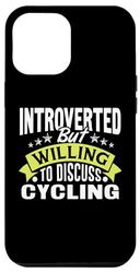 Custodia per iPhone 14 Pro Max Introverso ma disposto a discutere di ciclismo divertente ciclismo