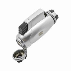 True Utility TU407 TURBOJET LIGHTER - MECHERO POTENTE Y A PRUEBA DE VIENTO, Plateado (chrome), Estandar