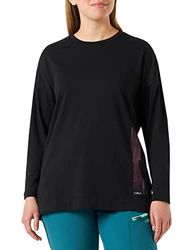 CMP Women's Recycled Polyester Crew Neck Sweater Shirt, Black, 42
