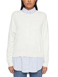 ESPRIT 101ee1i330 Maglione, 110/bianco spento, M Donna