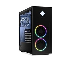 OMEN Gaming PC | AMD Ryzen 7 5800X | 16 GB DDR4 RAM | 512 GB SSD 1 TB HDD | NVIDIA GeForce RTX 3070 | Windows 11 Home | svart | sidofönster | RGB-fläkt | vätskekylning