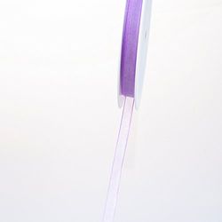 53736 - Organza lint met geweven rand - 7mm 50m col. 82 lavendel - 53736-7-50-82