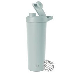 Simple Modern Bouteille Agitatrice en Acier Inoxydable avec Bille | Tasse Isolée en Métal pour Mélanges [rotéinés, Shakes et Pré-entraînement | Rally | 710ml | Sea Glass Sage