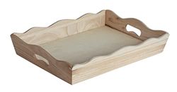 RAYHER Wooden Tray, FSC Mix Credit, 28x38cm, miscellaneous, Wood, 3.8 x 2.8 x 0.65 cm
