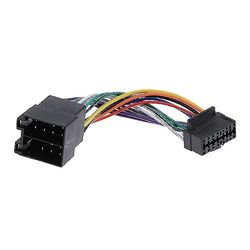 Sony Aiwa JVC 16 Pin 30x12 mm wire connector harness ISO wiring adapter plug cable compatible with Car stereo