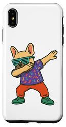 Retro Dabbing French Bulldog 80s Style For Kids Men Women Custodia per iPhone XS Max