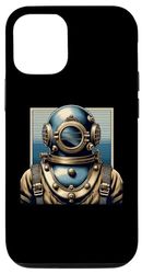 Carcasa para iPhone 14 Pro Traje de buceo vintage