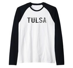 Abbigliamento Tulsa Vintage Script Maglia con Maniche Raglan